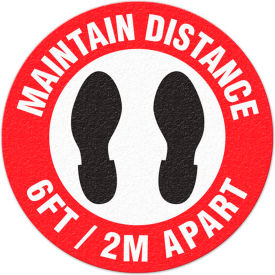Maintain Distance 6ft Apart Adhesive Floor Sign 17