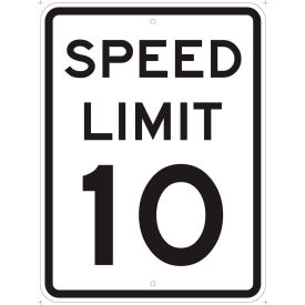 Brady® 94211 Speed Limit 15 HIP Reflective Speed Limit Sign Aluminum 24