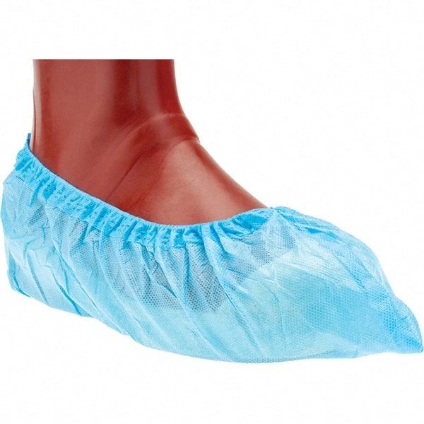 Shoe Cover: Chemical-Resistant, Poly Laminated Polypropylene with EVA Coating, Blue MPN:KM-SC-SS-MED-BL