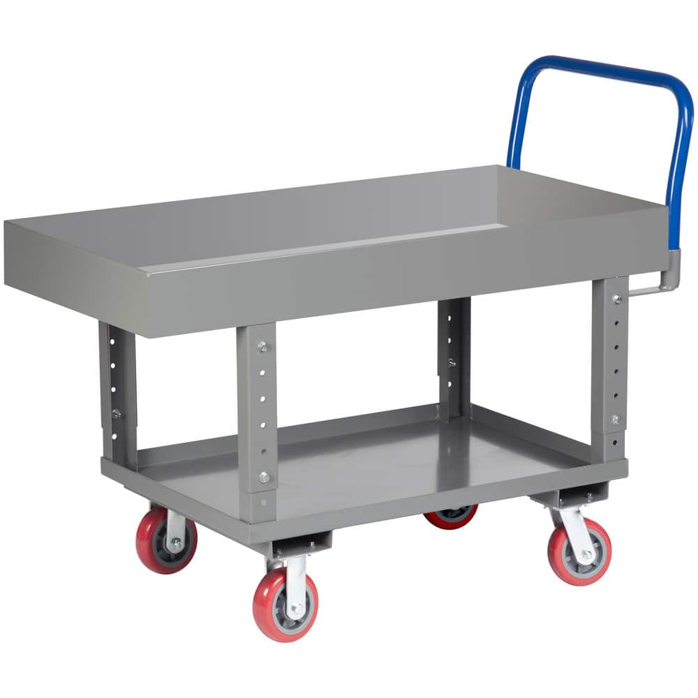 Bar, Panel & Platform Trucks, Type: Work-Height Platform Truck with Lower Shelf , Load Capacity (Lb. - 3 Decimals): 2000.000 , Body Material: Steel  MPN:RNL2X624486PYAH