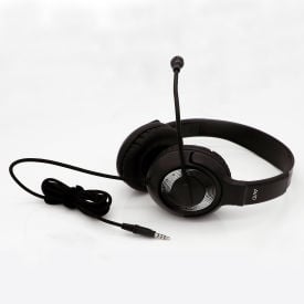 AVID® AE-55 Personal On-Ear Headset with Microphone and TRRS Plug Black 2AE5-5KL