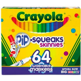 Crayola® Pip-Squeaks Skinnies Washable Markers 64 Colors 64/Set 588764