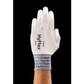 HyFlex® Lite Polyurethane Coated Gloves ANSELL 11-600-7 White Size 7 1 Pair - Pkg Qty 12  205566