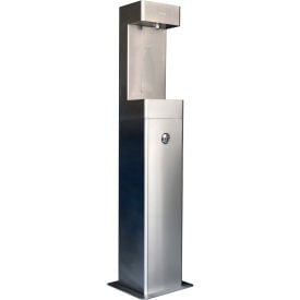 GoVets™ Outdoor Pedestal Bottle Filling Station w/ Filter Stainless Steel 222F761