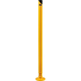 GoVets™ Spring Loaded Bollard 42 H x 2-1/2 Diameter Powder Coated Yellow 176708