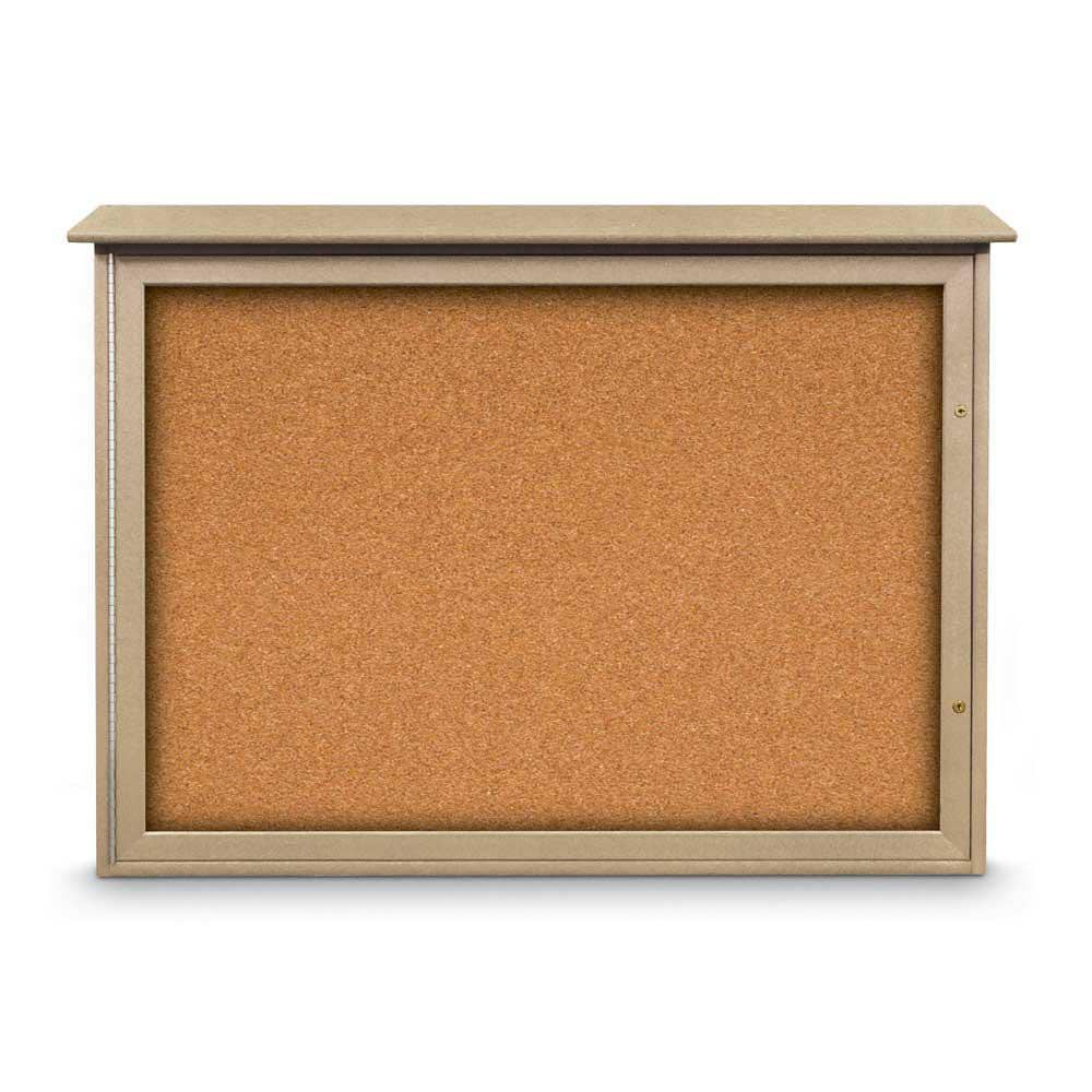 Enclosed Cork Bulletin Board: 48