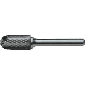 Cle-Line 1847 SC-3 3/8 x 1/4 Standard Cut Cylindrical Ball Nose Bur C17644