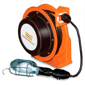 Hubbell ACA16335-HL Industrial Duty Cord Reel with Incandescent Hand Lamp - 16/3c x 35' Aluminum ACA16335-HL