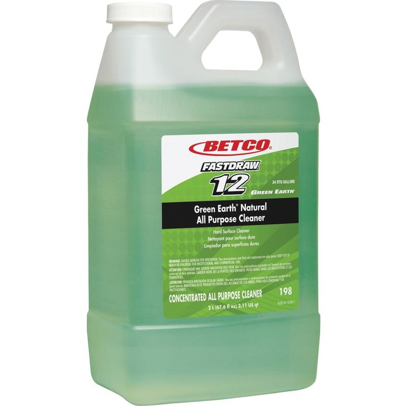 Green Earth FASTDRAW Natural Degreaser - Concentrate Liquid - 67.6 fl oz (2.1 quart) - Clean Scent - 1 Each - Green (Min Order Qty 3) MPN:1984700