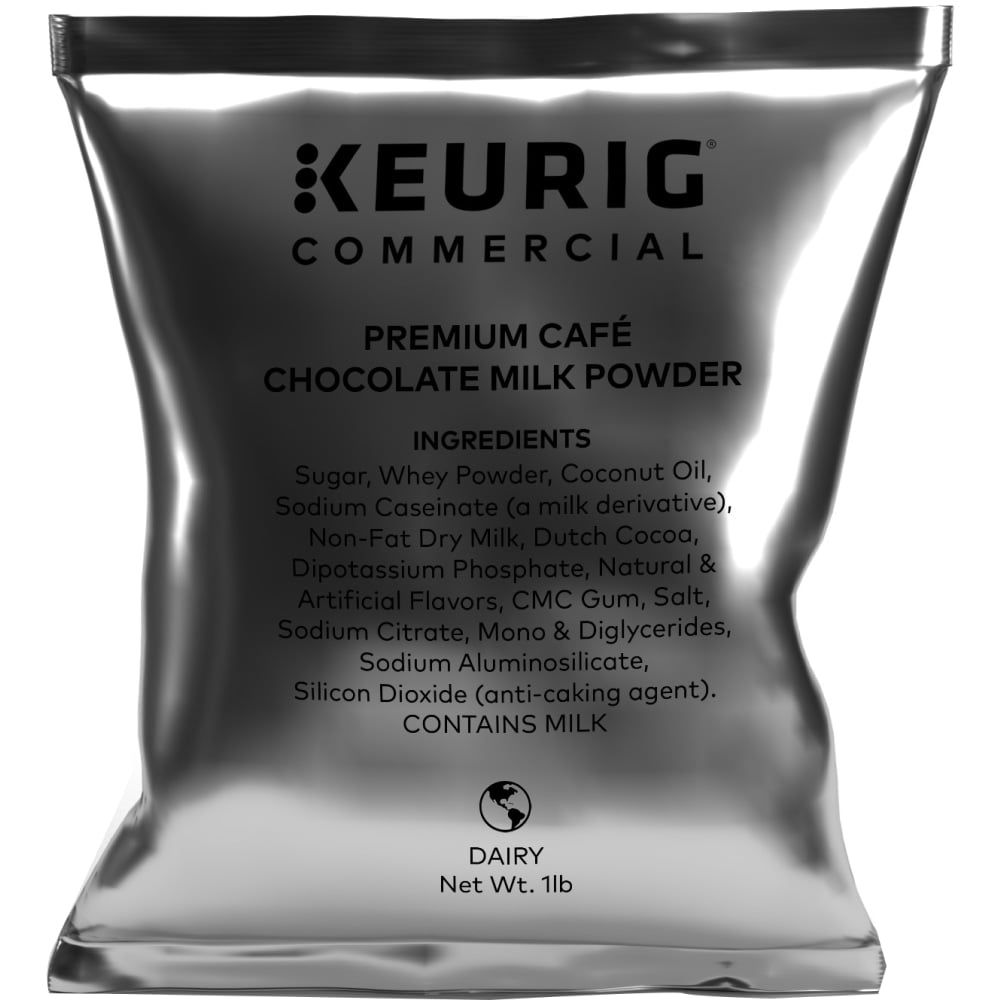 Keurig Premium Cafe Milk Powder, Chocolate, 16 Oz, Case Of 12 Bags MPN:5000370312