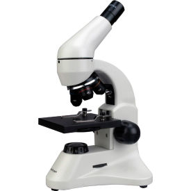 AmScope M120C-2L-PB10 40X-1000X Dual Light Student Compound Microscope with Batteries and Slide Set M120C-2L-PB10