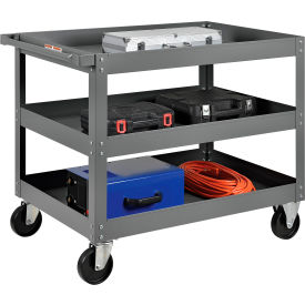 GoVets™ Steel Stock Cart w/3 Shelves 800 lb. Capacity 36