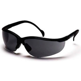 Venture II® Safety Glasses Gray Lens Black Frame - Pkg Qty 12 SB1820S