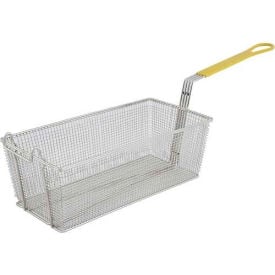 Winco FB-40 Heavy Duty Fry Basket Rectangle Yellow Plastic - Pkg Qty 6 FB-40