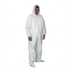 25 Qty 1 Pack Size 2XL Film Laminate Chemical Resistant Coveralls MPN:KM-CVL-KG-HE-2X