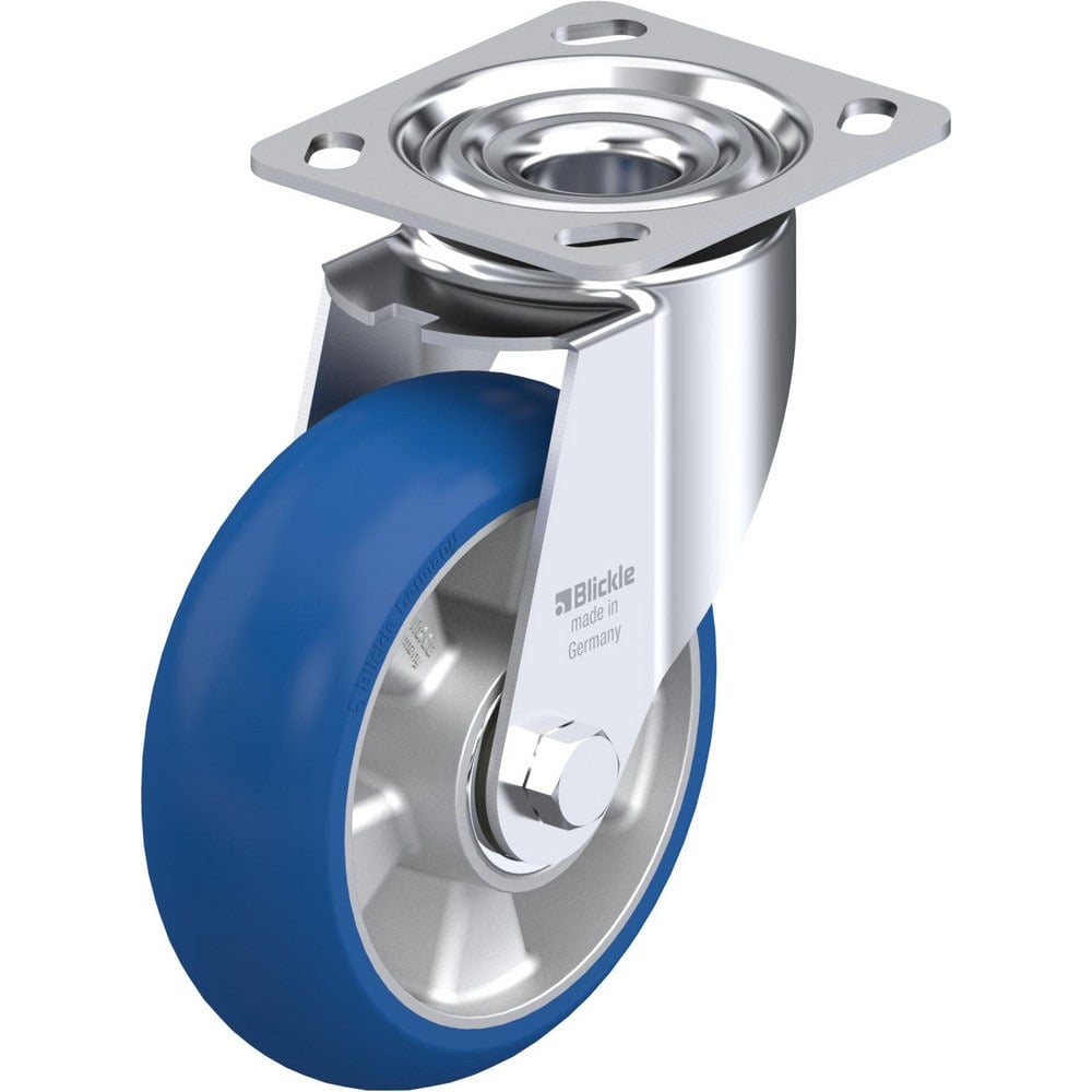 Top Plate Casters, Mount Type: Plate , Number of Wheels: 1.000 , Wheel Diameter (Inch): 8 , Wheel Material: Polyurethane , Wheel Width (Inch): 2  MPN:932148