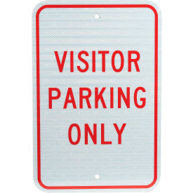 Aluminum Sign - Visitor Parking Only - .08