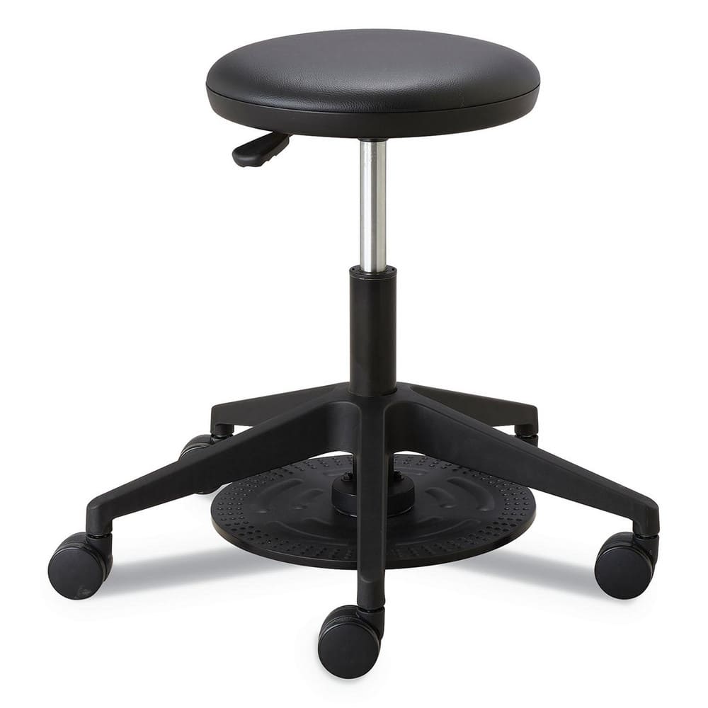 Swivel & Adjustable Stools, Base Type: Steel , Type: Task Stool , Seat Material: Vinyl , Foot Type: Caster , Weight Capacity: 250lb  MPN:SAF3437BL