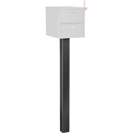 GoVets™ Mailbox Aluminum Pedestal In-Ground Mounted Black 48