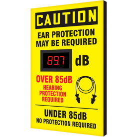 Accuform SCS603 Decibel Meter Sign Caution Ear Protection May Be Required 20