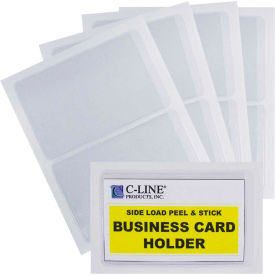 C-Line Products Self-Adhesive Business Card Holder Side Load 2