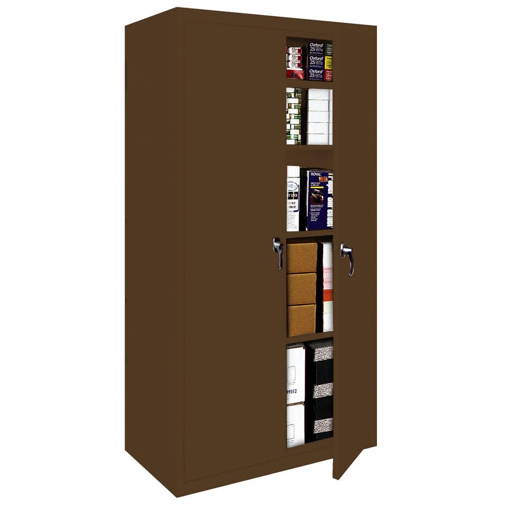 Storage Cabinets, Cabinet Type: Fixed Shelf, Lockable Storage , Cabinet Material: Steel , Width (Inch): 36in , Depth (Inch): 18in  MPN:FS-36WAL