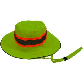 Petra Roc Hi-Visibility Full Brimmed Ranger Hat Polyester Mesh/Oxford Lime S/M LRH-FB-S/M