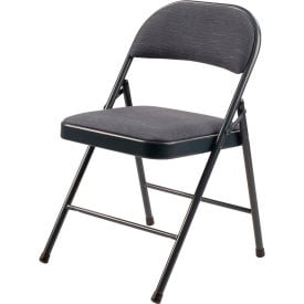 NPS® Commercialine Fabric Padded Folding Chair - Star Trail Blue - 900 Series - Pack of 4 974*****##*