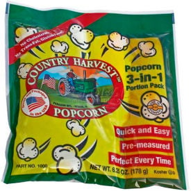 Paragon 1000 Country Harvest Tri-Pack for 4oz Poppers 24 Portion Packs 1000