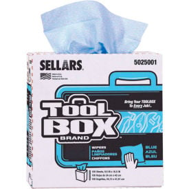 Toolbox® Z400 Blue Interfold 100 Sheets/Box 8 Boxes/Case 5025001