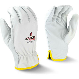 Radians® RWG52XL Kamori™ Leather Gloves w/Aramid Liner Cut A4 1 Pair White XL - Pkg Qty 12 RWG52XL