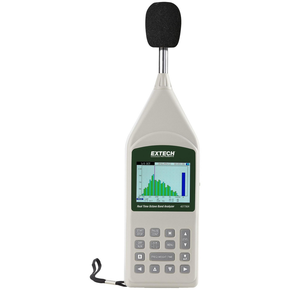 Sound Meters, Meter Type: Octave Band Analyzer , Maximum Decibel Rating: 130dB , Minimum Decibel Rating: 20 , Frequency Weighting: A, C & Z  MPN:407790A-NIST