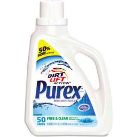 Purex Free and Clear Laundry Detergent Liquid 75 oz. Bottle - 2420006040 2420006040