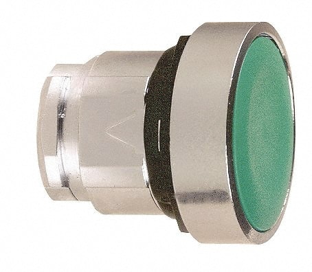 Push-Button Switch: 22 mm Mounting Hole Dia, Momentary (MO) MPN:ZB4BA3