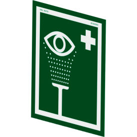 Hughes® Universal Eye & Face Wash Sign For Wall Mounting PVC 10