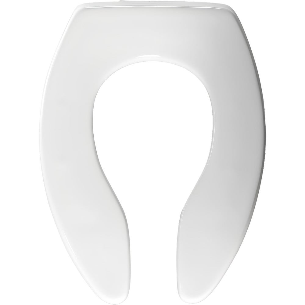 Toilet Seats, Type: Standard, Open , Style: Elongated , Material: Plastic , Color: White , Outside Width: 14.250in (Inch) MPN:3155CT 000