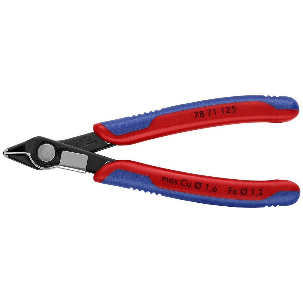 Cutting Pliers, Insulated: No , Overall Length (Inch): 5-1/2in , Head Style: Cutter , Cutting Style: Flush , Handle Color: Red, Blue  MPN:78 71 125