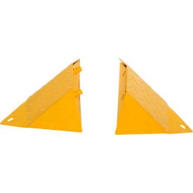 Vestil™ Traffic Spiked Speed Bump End Caps 15-1/4