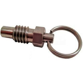 Pull Ring Retractable Plunger SS Body SS Nose 0.5x2lbs Pressure 1/4-20 Thread 717.10-0.156-1/4X20-A-NI