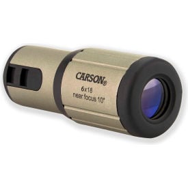 Carson Optical CF-618 CloseUp 6x18mm Close-Focus Monocular - Pkg Qty 2 CF-618