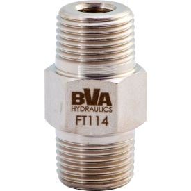 BVA Hydraulic Fitting Hex Nipple Male 3/8