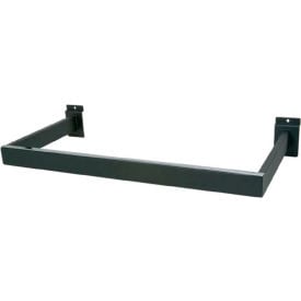 U-Shaped Rectangular Tubing Hangrail - Matte Black - Pkg Qty 10 EMAB/R81