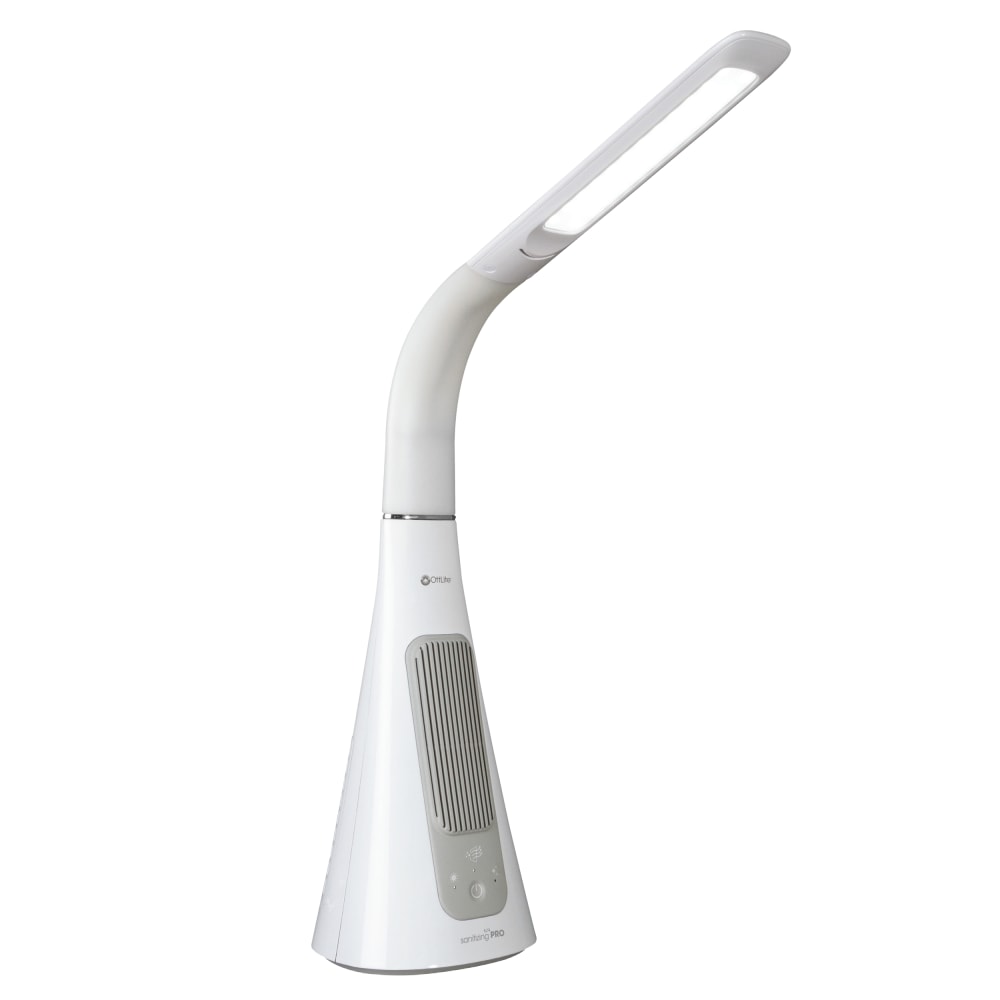 OttLite Wellness Series SanitizingPro LED Desk Lamp And UV Air Purifier, 25inH, White MPN:SC1AP00S