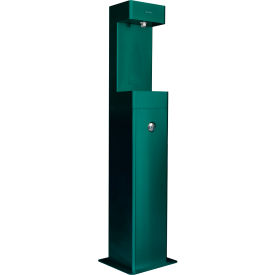 GoVets™ Outdoor Pedestal Bottle Filling Station w/ Filter Green 222GNF761