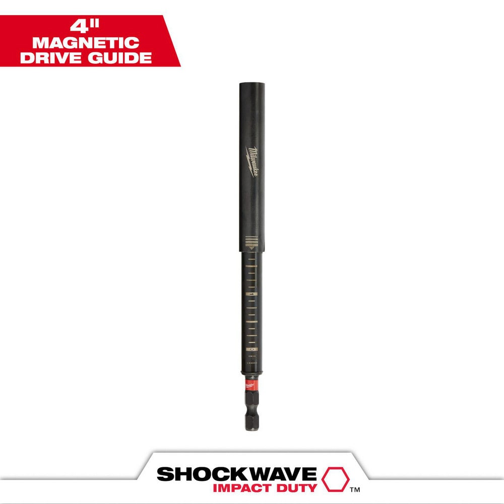 Power & Impact Screwdriver Bits & Holders, Bit Type: Magnetic Drive Guide , Drive Size: 1/4 in , Overall Length (Inch): 4 , Material: Stainless Steel  MPN:48-32-4516