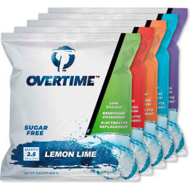 Overtime Sugar-free electrolyte Powder Pouches that mix 2.5 gallons of drinks 35/Case 60-POUCH