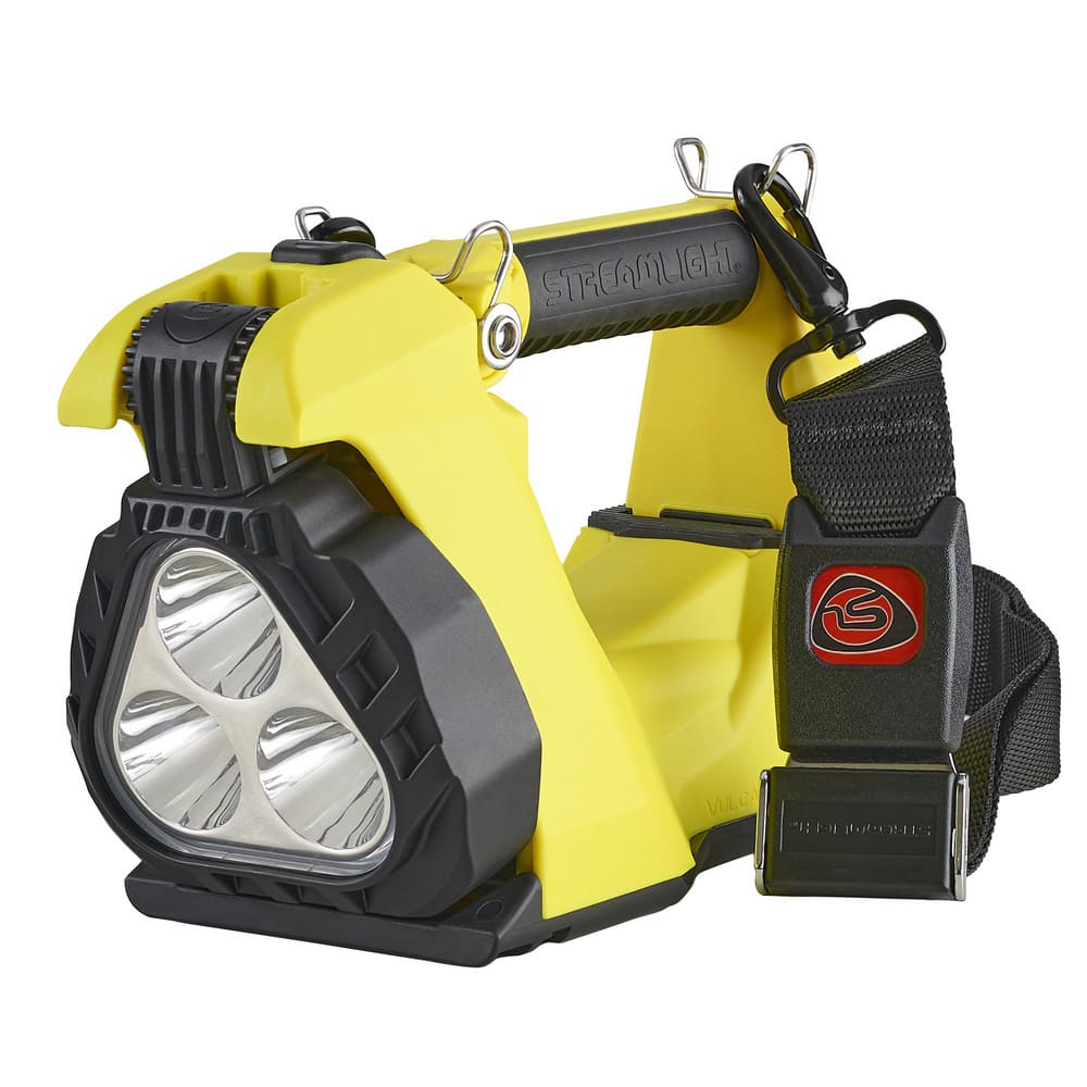 Vulcan Clutch[REG] Yellow Rechargeable Lantern with Clamping Handle and Swivel Neck MPN:44375