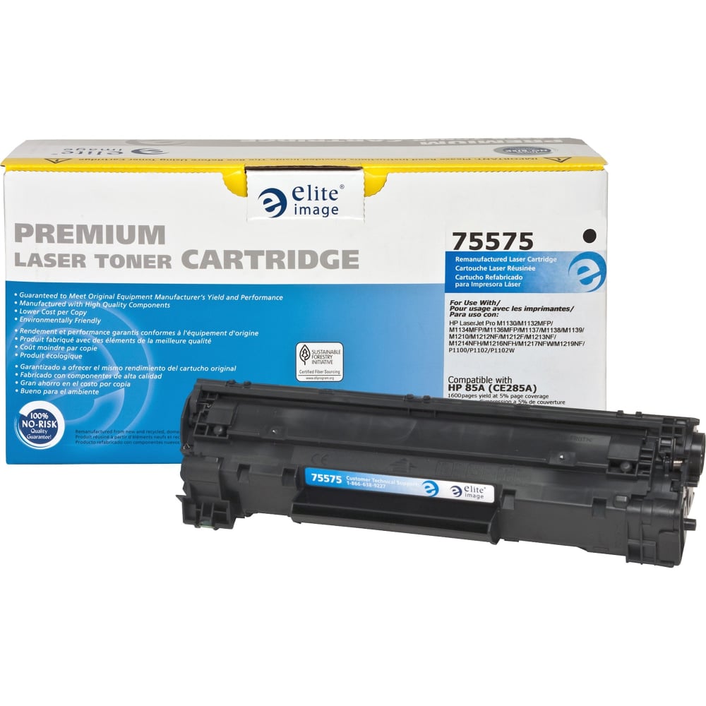 Elite Image Remanufactured Black Toner Cartridge Replacement For HP 85A, CE285A (Min Order Qty 2) MPN:ELI75575