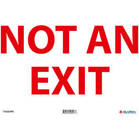 GoVets™ Not An Exit Sign 14''W x 10''H Pressure Sensitive Vinyl 222PB724