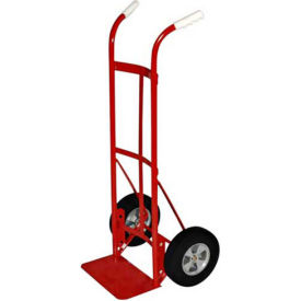 Milwaukee Hand Truck 47132 - Dual Handle - Solid Rubber Wheels - 800 Lb. Capacity - Red 47132